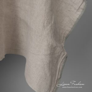 Extra wide linen fabric is light, dense and durable