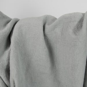 linen wide washed blue grey fabric, big width