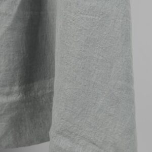 linen wide washed blue grey fabric, for bedlinen