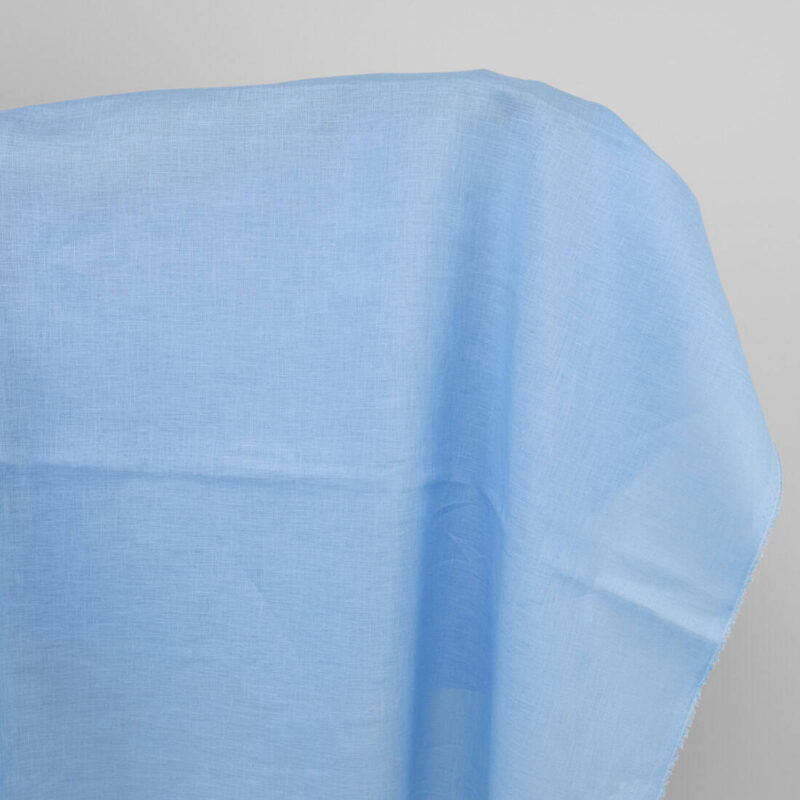 Light blue linen fabric
