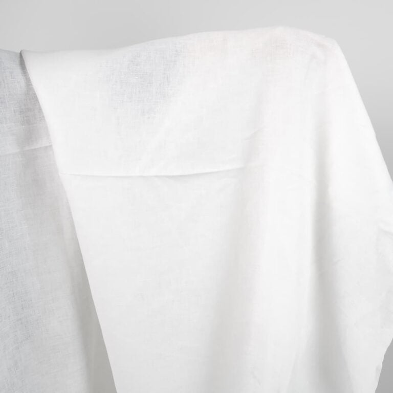 linen wide off white fabric