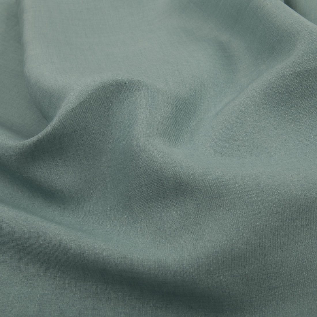 Široká ľanová látka akvamarínová