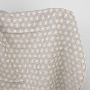 Linen cotton fabric, natural and white