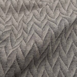 Sivá vzorovaná ľanovo-bavlnená látka