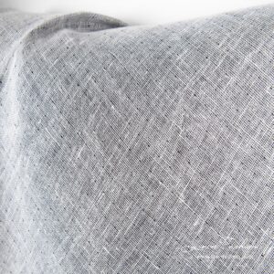 Two sided linen fabric, white side