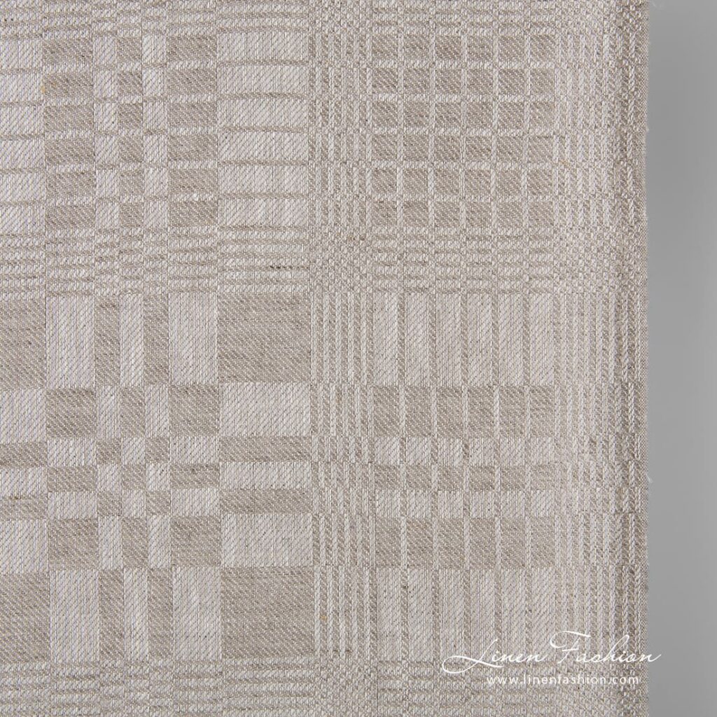 Grey linen fabric, perfect for towels, kitchen textile