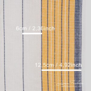 Linen cotton fabric in waffle pattern for kitchen textile