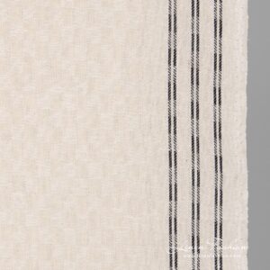 Checked off white narrow fabric.