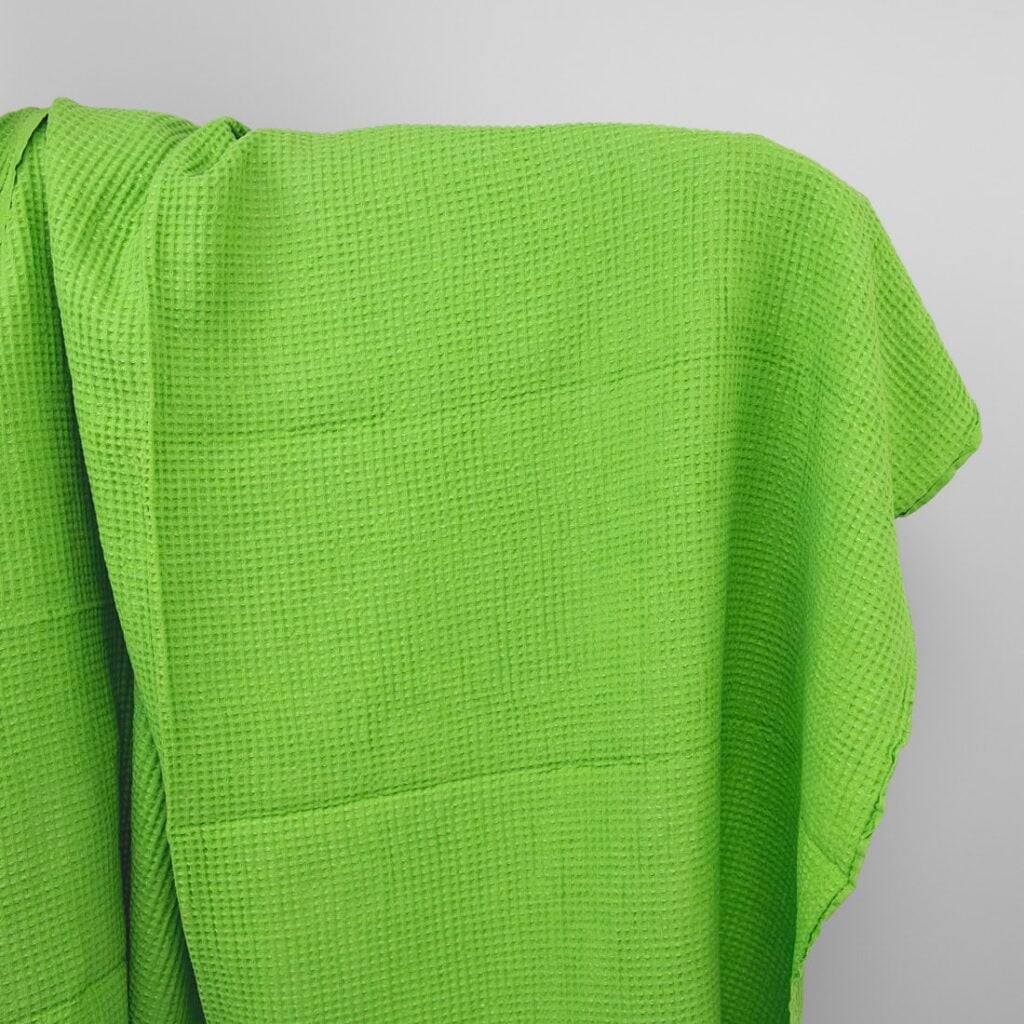 Lime green linen cotton fabric