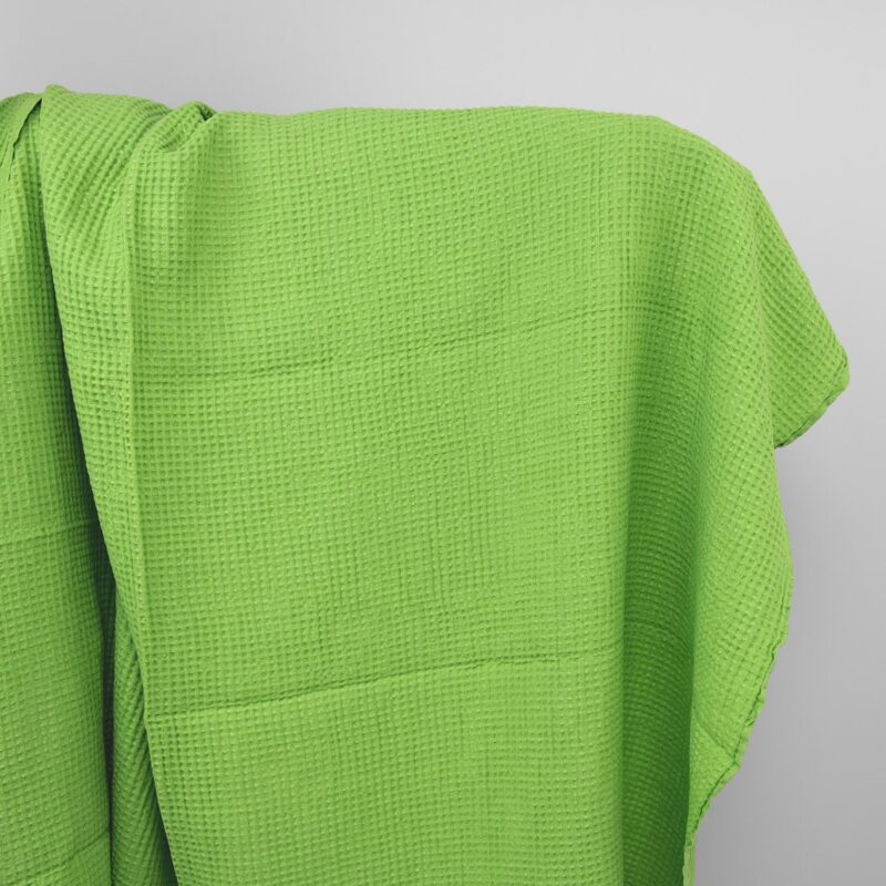 Lime green linen cotton fabric