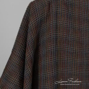 Linen cotton washed fabric, multi coloured.