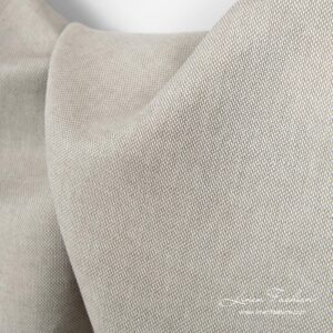 Cotton Linen Blend Fabric in Beige Color