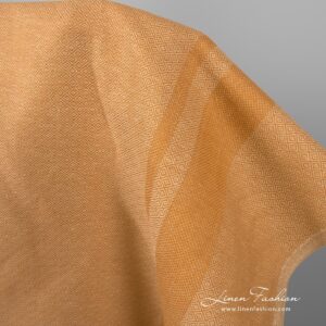 Caramel brown linen cotton fabric.