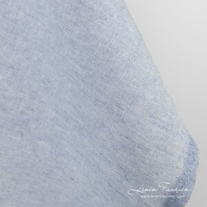 Bluish linen-cotton fabric, can be used for home textiles