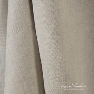 Natural color linen cotton fabric, perfect for clothes and home textile
