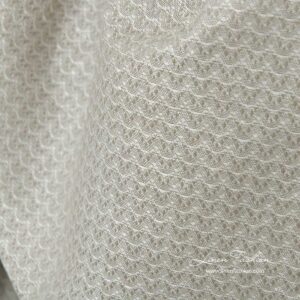 Ľanovo-bavlnená tkanina s vlnovkovým vzorom