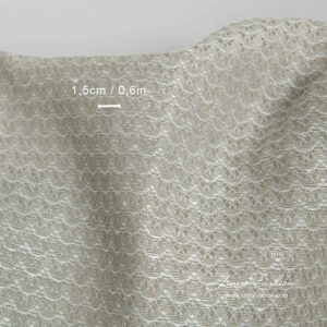 Ľanovo-bavlnená tkanina s vlnovkovým vzorom