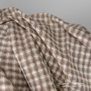 Durable, medium-thick linen cotton fabric perfect for accessories, clothing, curtains