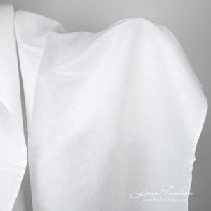 Off-white linen cotton fabric