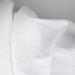 Lightweight, plainly-woven off-white linen / cotton fabric for sewing a variety of home decor and clothing items
