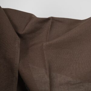 dark brown linen cotton fabric not washed