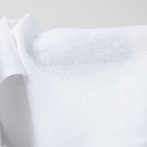 Optical white linen cotton fabric texture