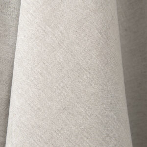 Lightweight, plainly-woven linen / cotton fabric in light grey