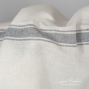 White color linen cotton fabric.