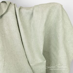 Greenish linen fabric