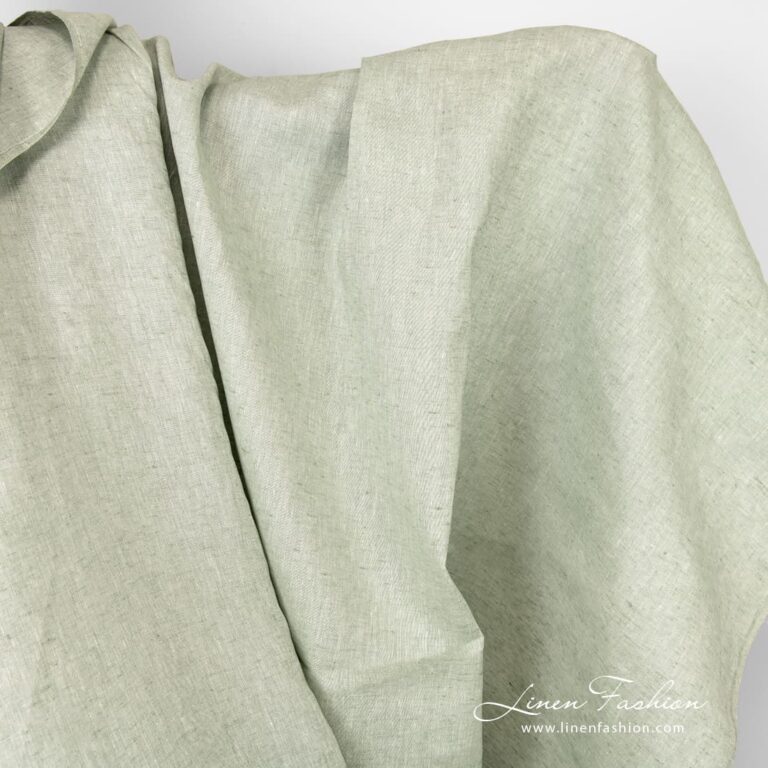 Greenish linen fabric