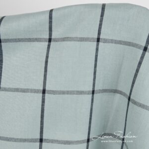 Pale blue linen cotton fabric.