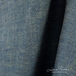 Linen fabric in herringbone pattern