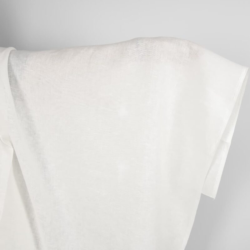 Pure linen fabric in off-white