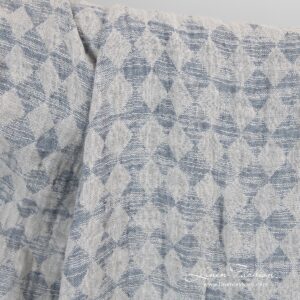 Washed linen cotton fabric in grey.