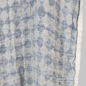 Linen cotton washed fabric in grey.