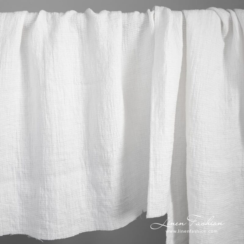 White linen fabric