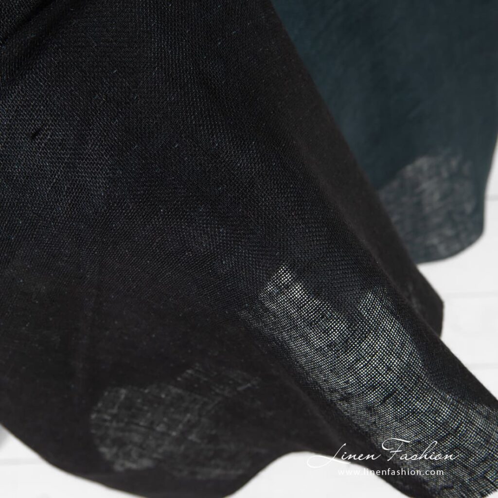 Double-sided, double-layered linen fabric