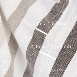 Wide linen cotton fabric, washed