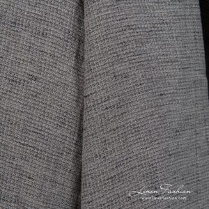 Wide linen cotton fabric in small delicate design