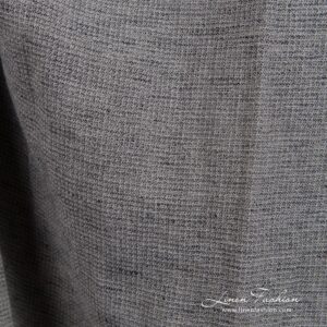 Wide linen cotton fabric in brown, perfect for clothes and home textile