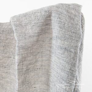 Linen-cotton grey fabric, wide.