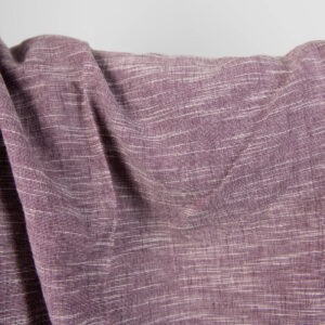 linen cotton purple washed fabric, iregular stripes