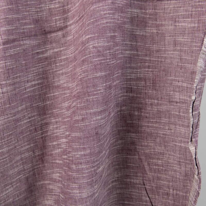 linen cotton purple washed fabric, iregular