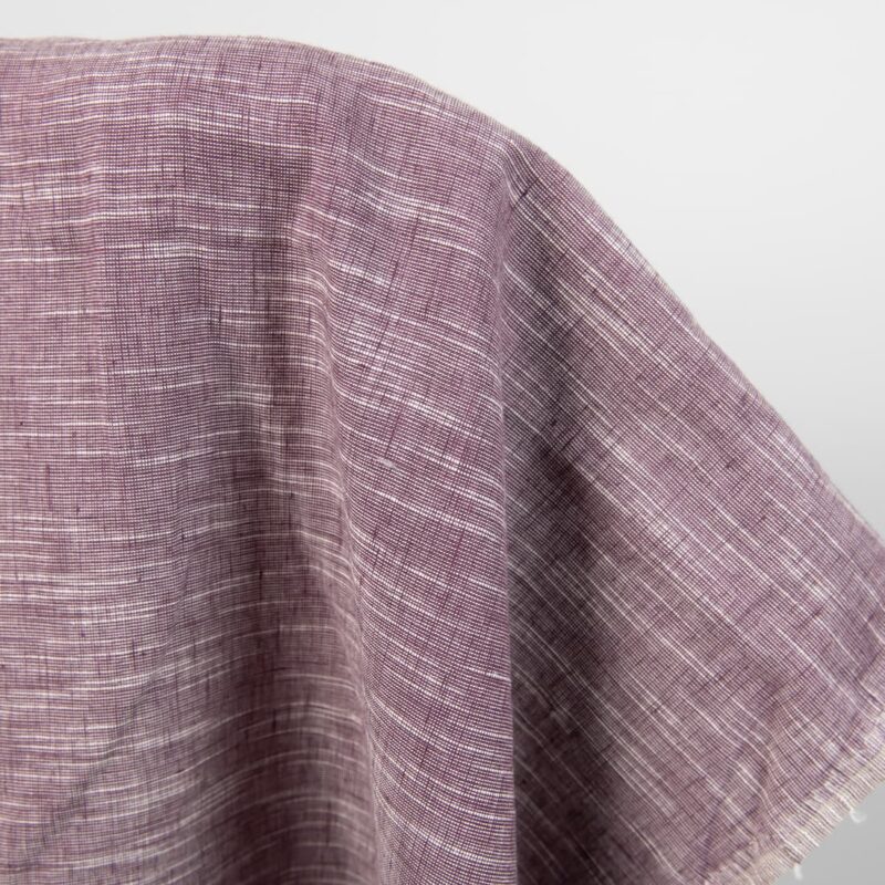 linen cotton purple fabric not washed