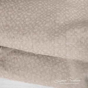 Linen wool natural color fabric undyed