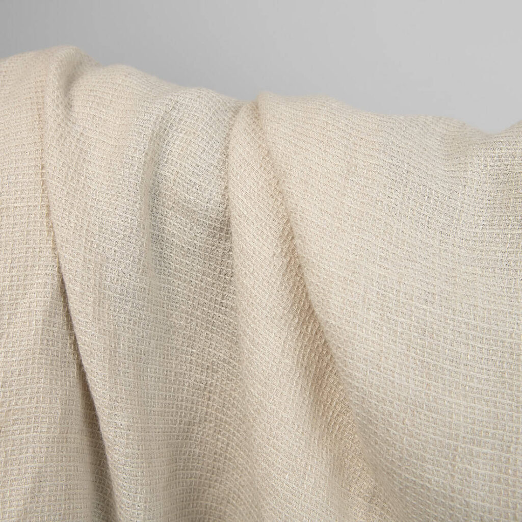 linen wool waffle sand fabric, bath & sauna