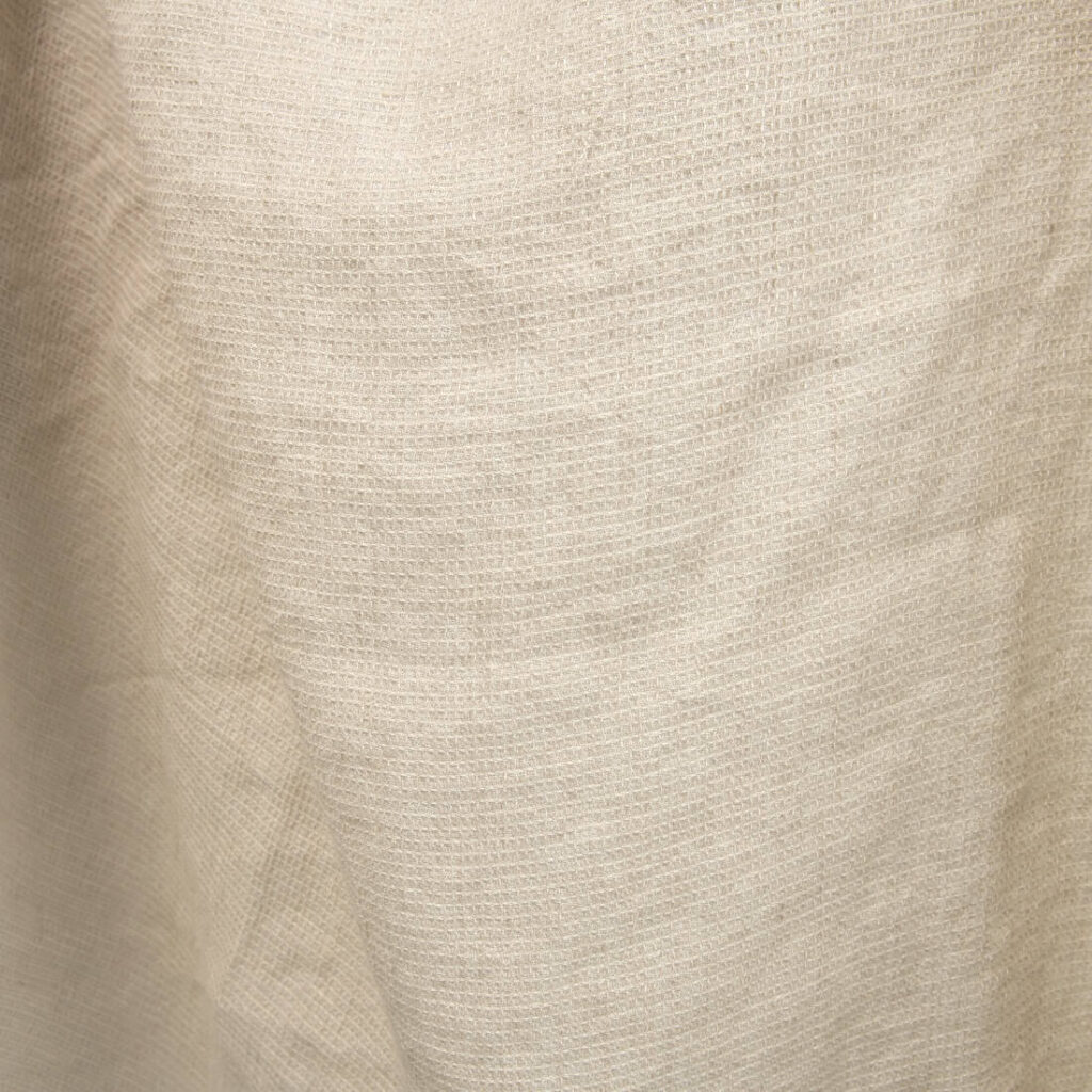 linen wool waffle sand fabric, 140cm.