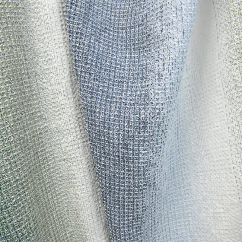 cotton hemp waffle fabric, soft structure