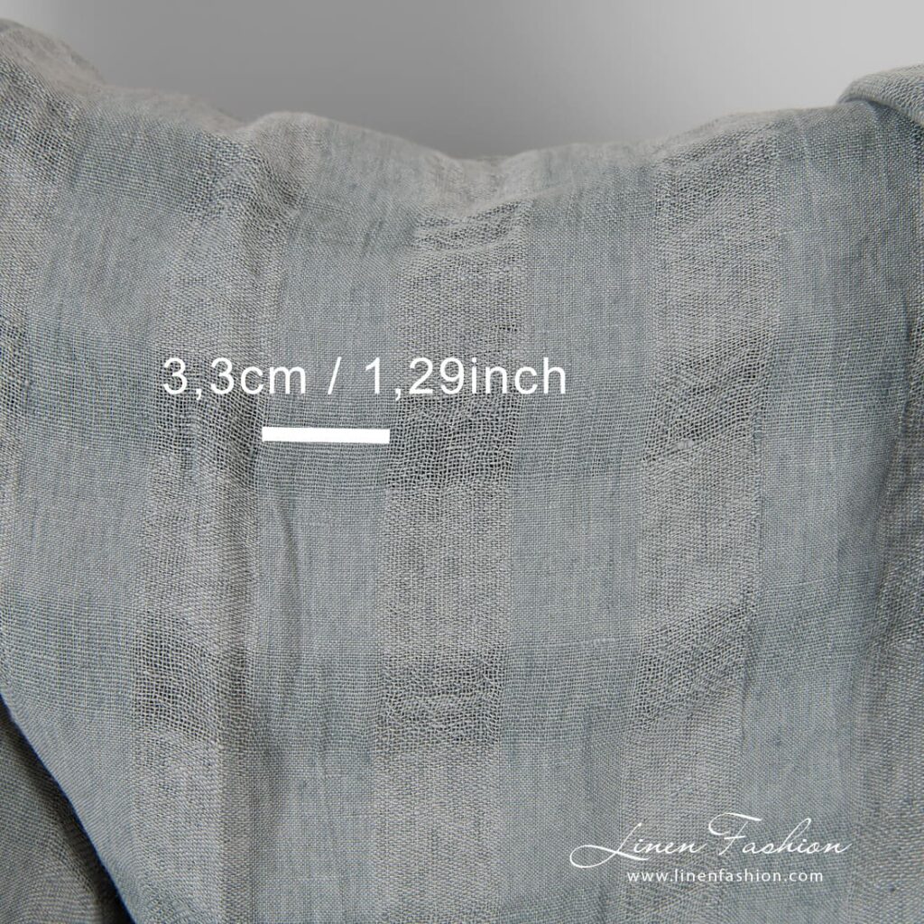 Grey linen fabric perfect for curtains, shawls, scarves