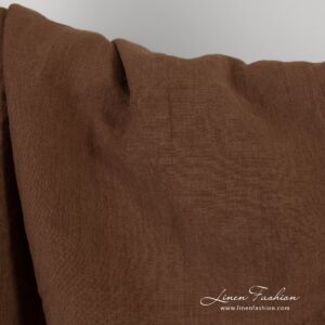 Brown linen fabric, perfect for clothes and home textile